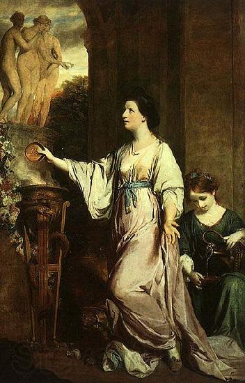 Sir Joshua Reynolds Lady Sarah Bunbury Sacrificing to the Graces France oil painting art